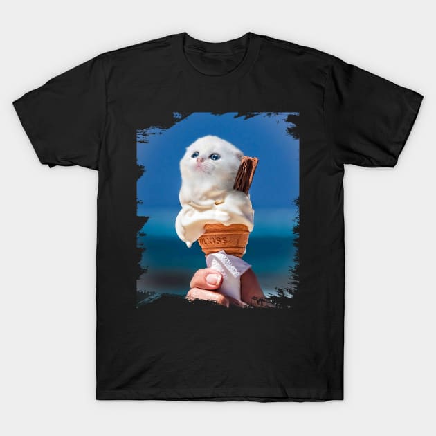 Cat ice cream shirt cheap